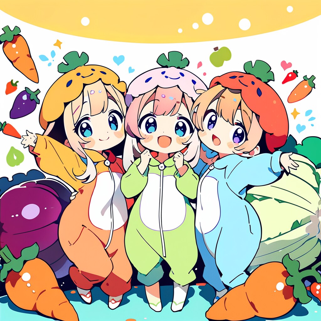 野菜と仲良しちゃん