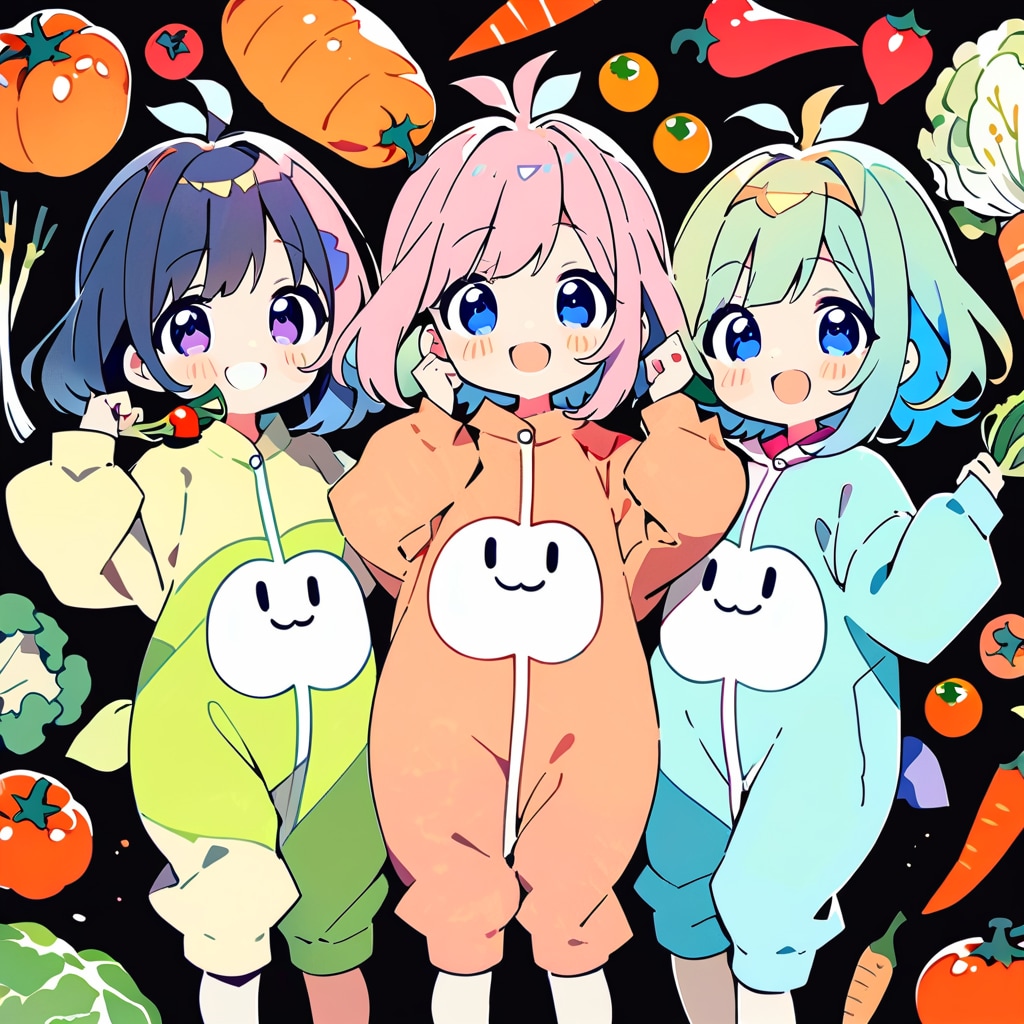 野菜と仲良しちゃん