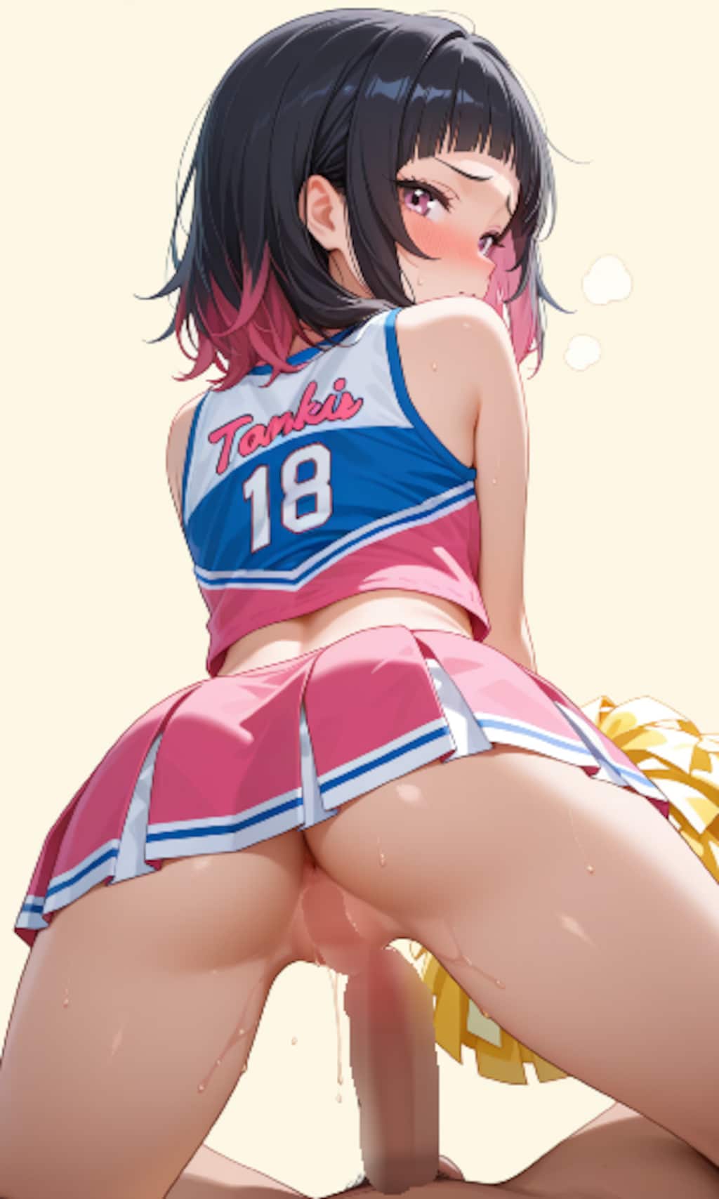 チアガールの励ましエッチ