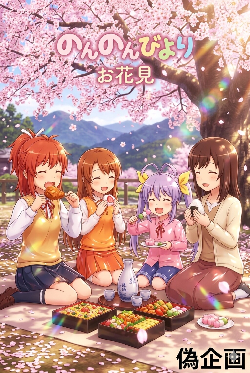 のんのんびより　お花見