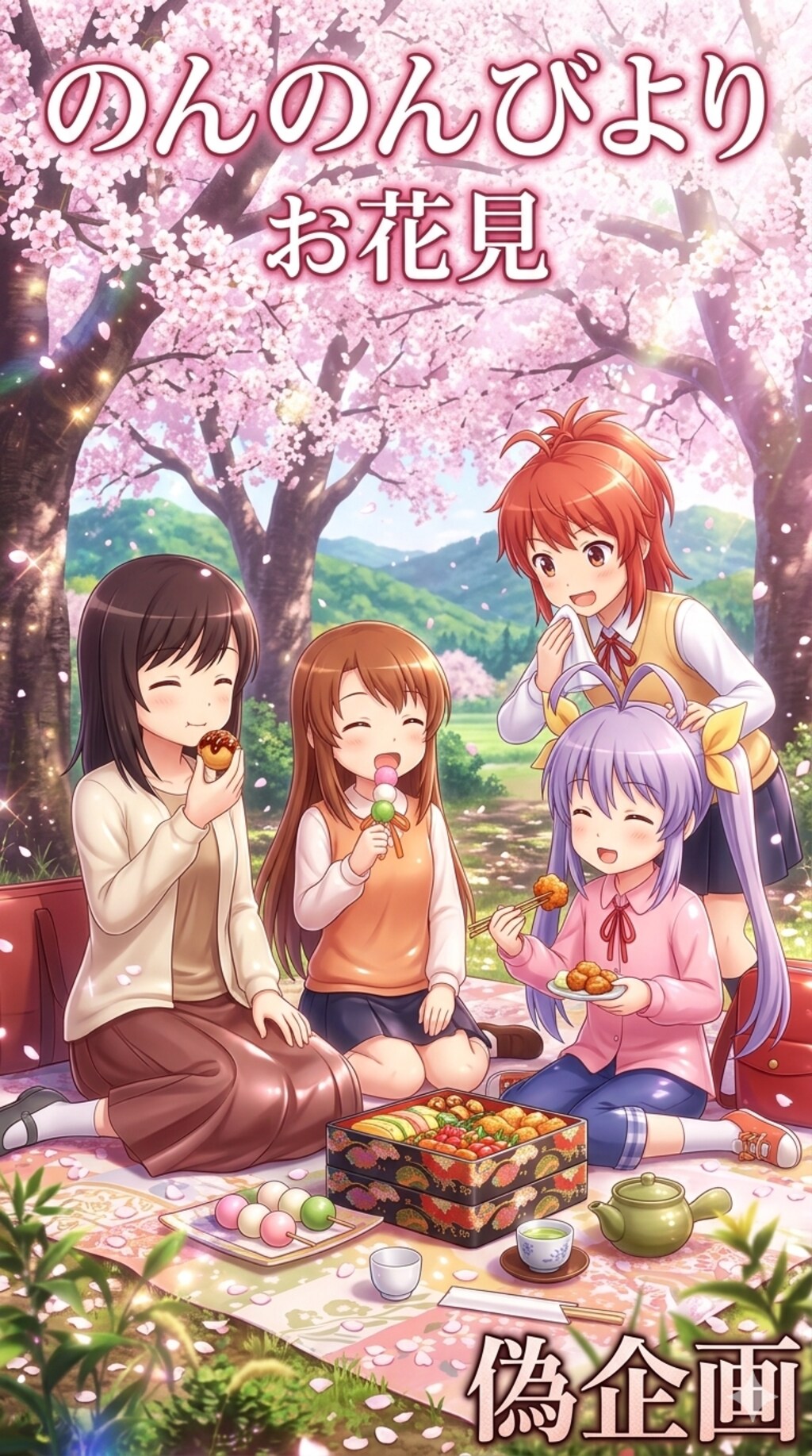 のんのんびより　お花見