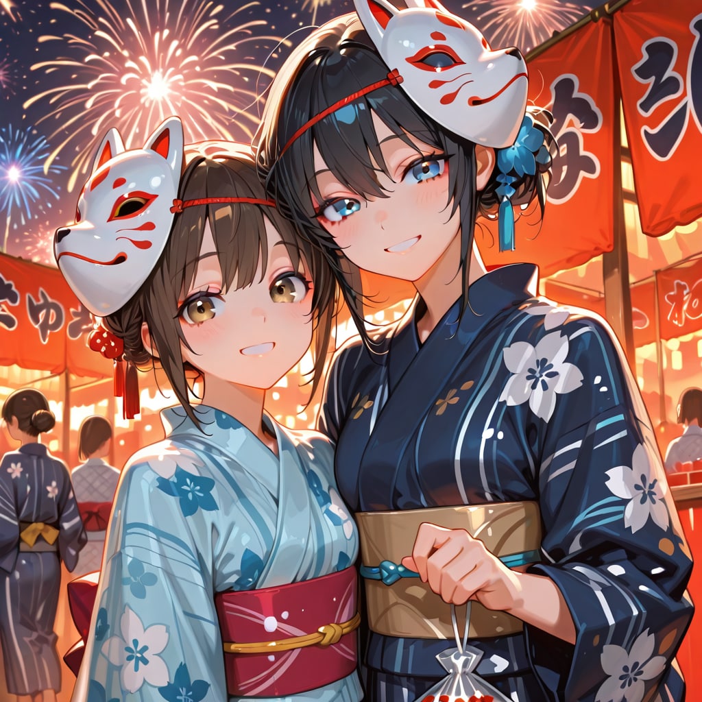 夏祭りの思い出に | の人気AIイラスト・グラビア