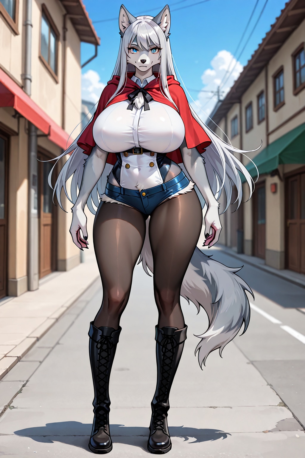 ストリートな狼娘