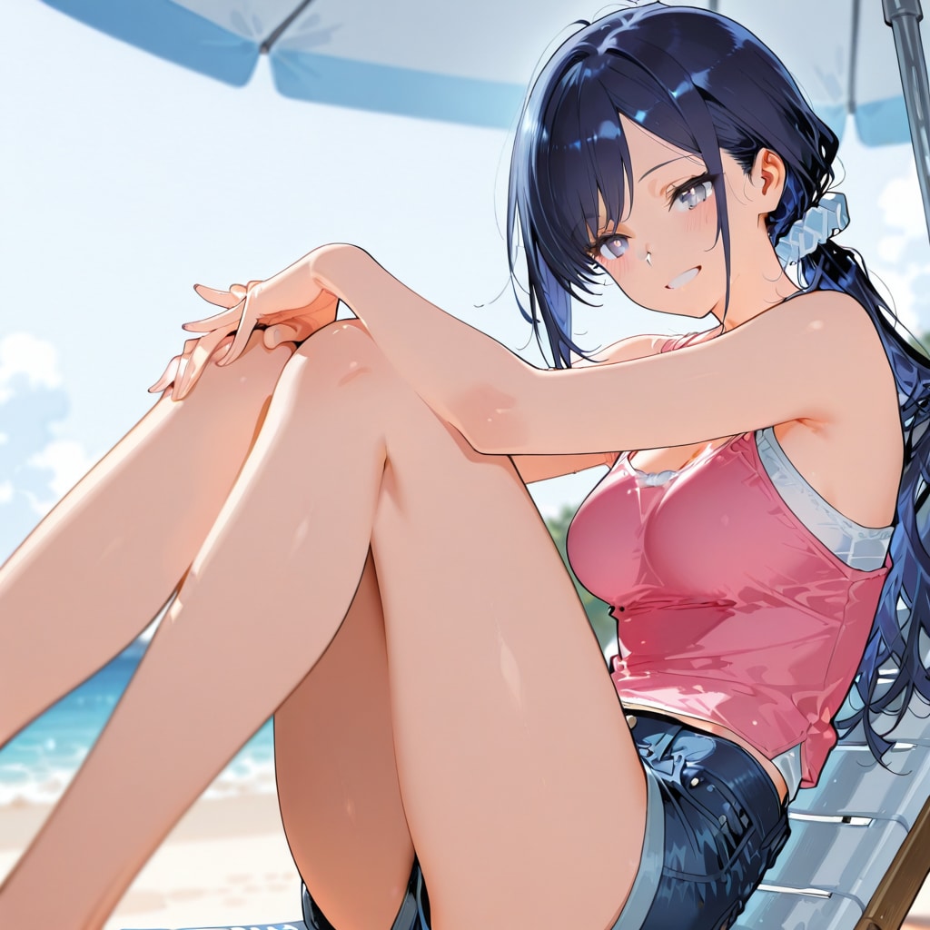 ビーチパラソルと七瀬　232