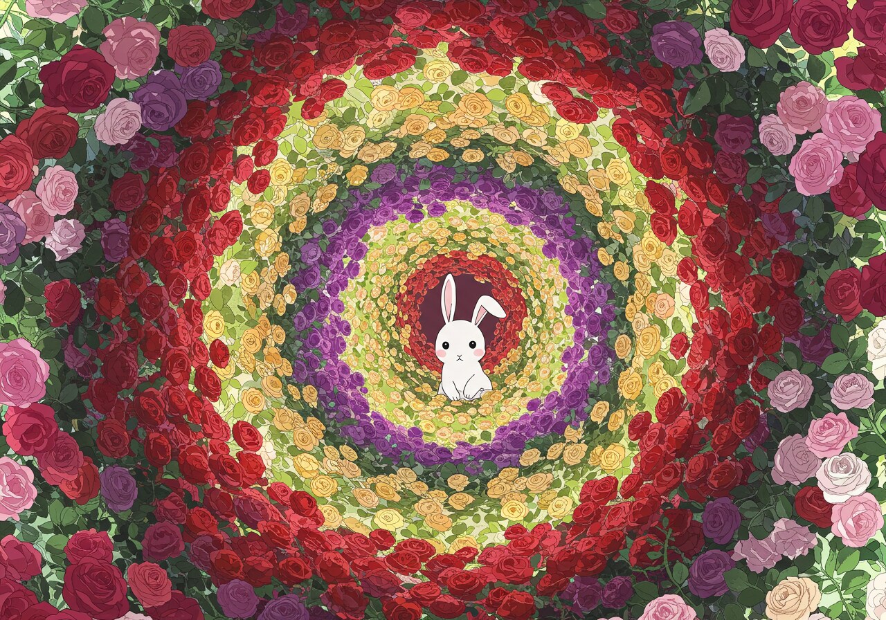 薔薇のトンネル