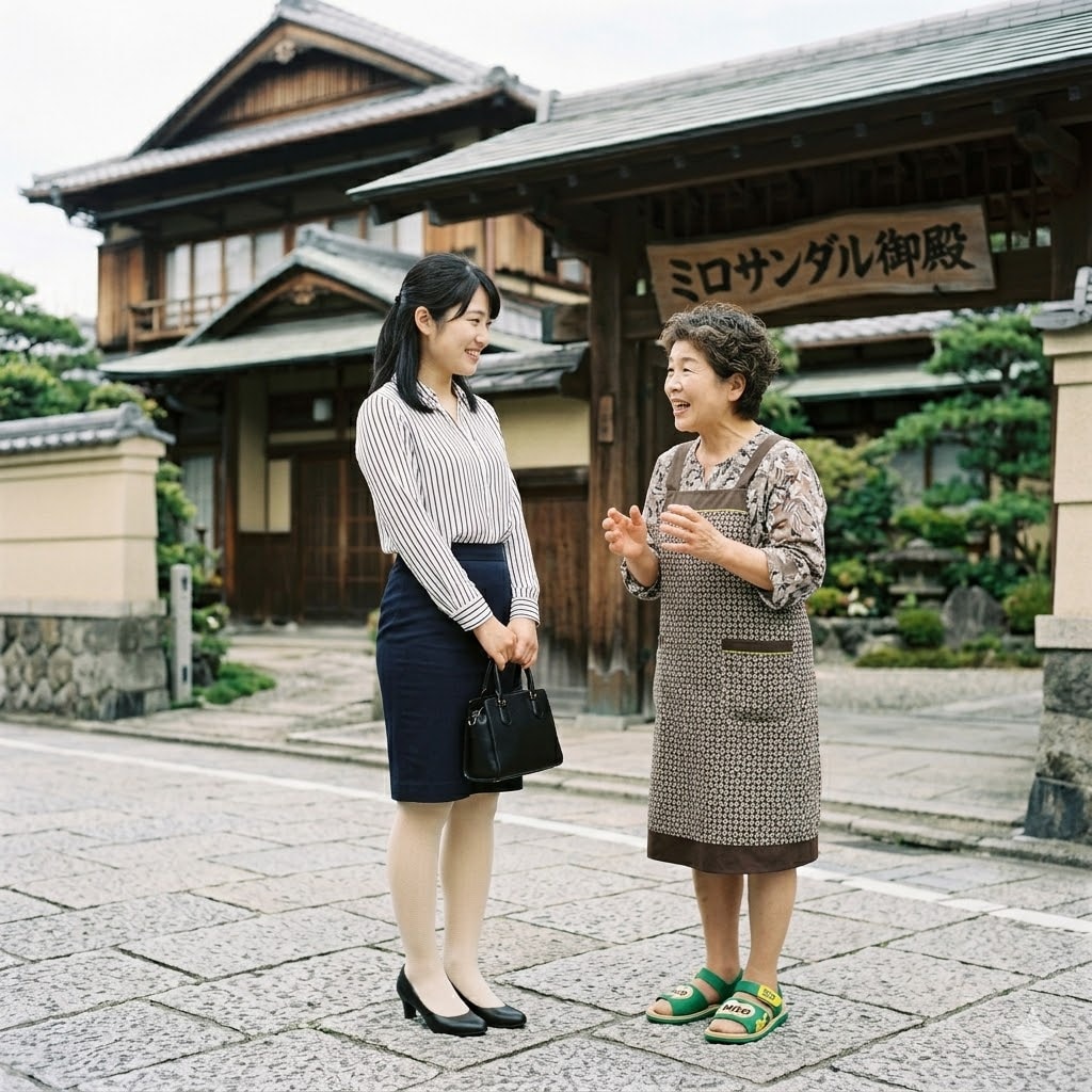ミロサンダル御殿おばさん