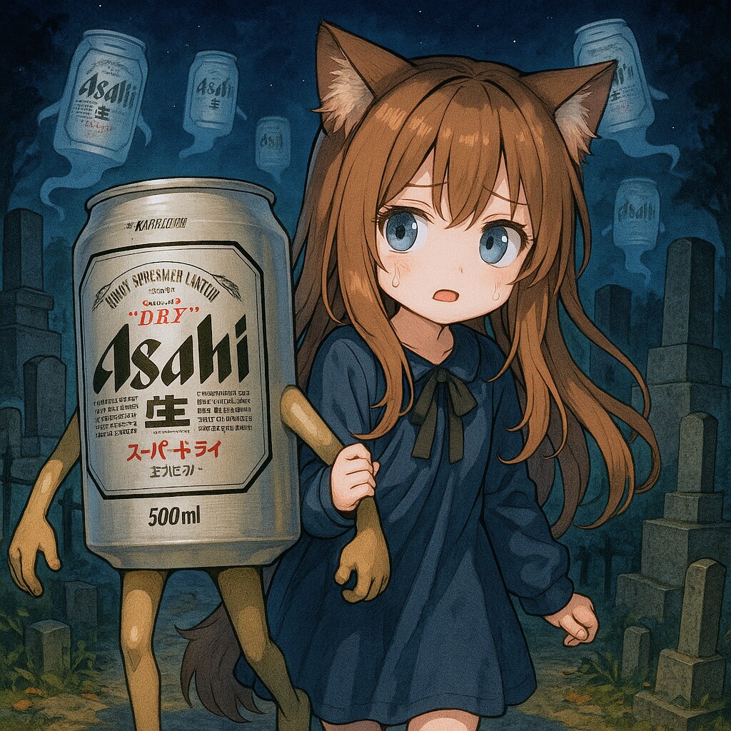 肝試しの小さな女の子