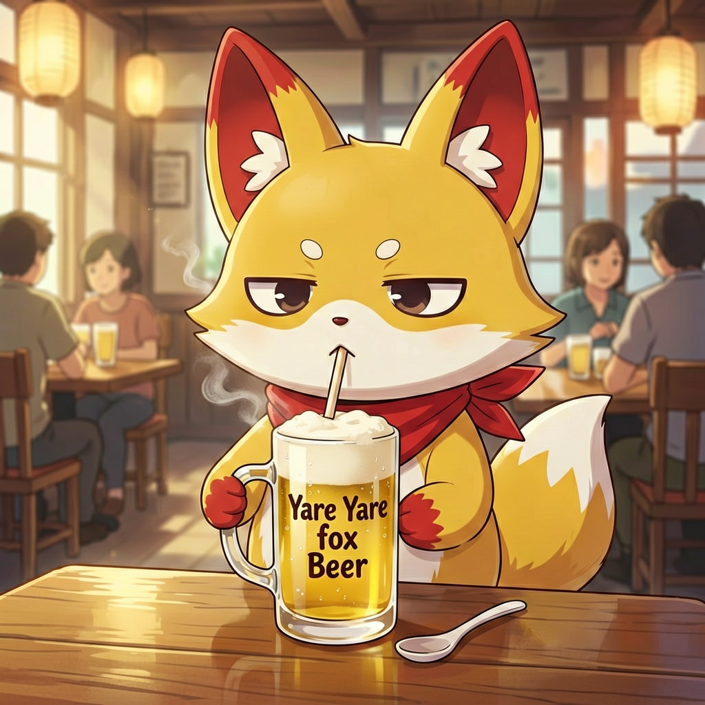 やれやれキツネビール（粉） | の人気AIイラスト・グラビア