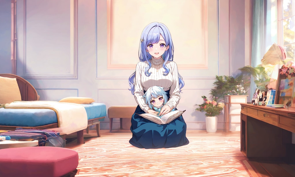 本の読み聞かせ《Stable Diffusion XL版》