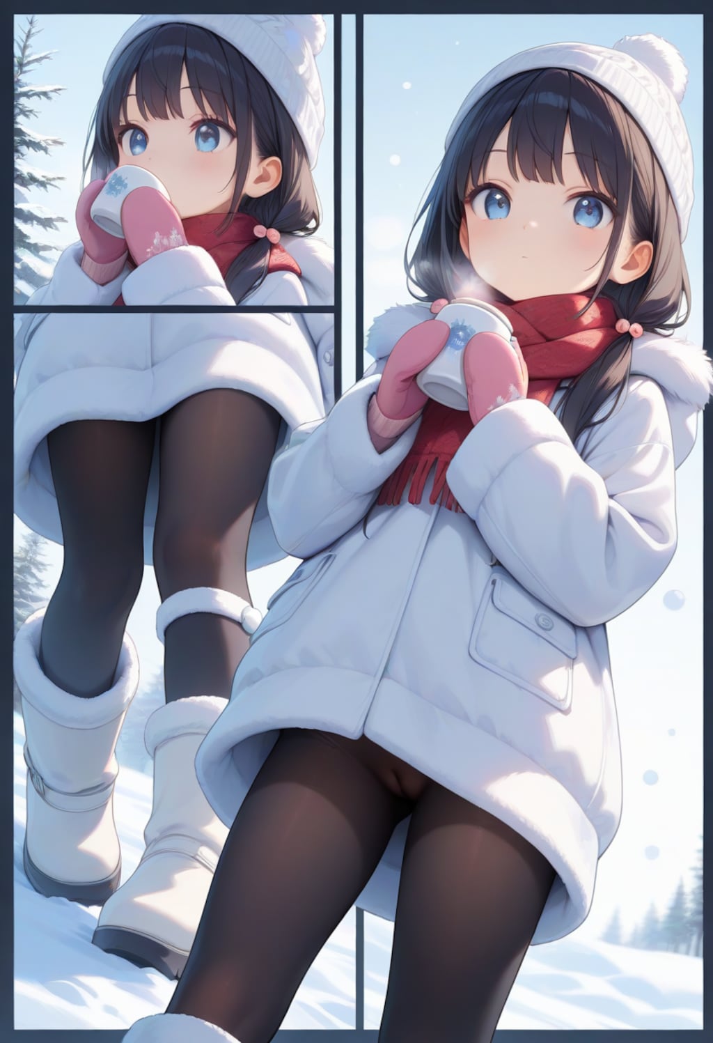 ホッと一息(雪原)(R-15)(2)