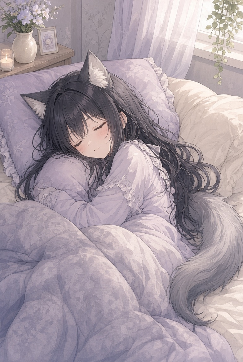狼少女の午睡 | の人気AIイラスト・グラビア