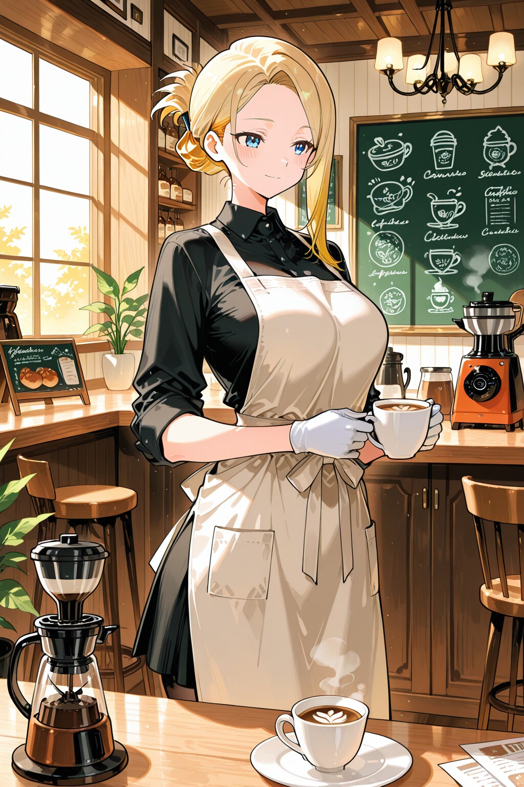カフェアルバイト時代のノア・リードさん