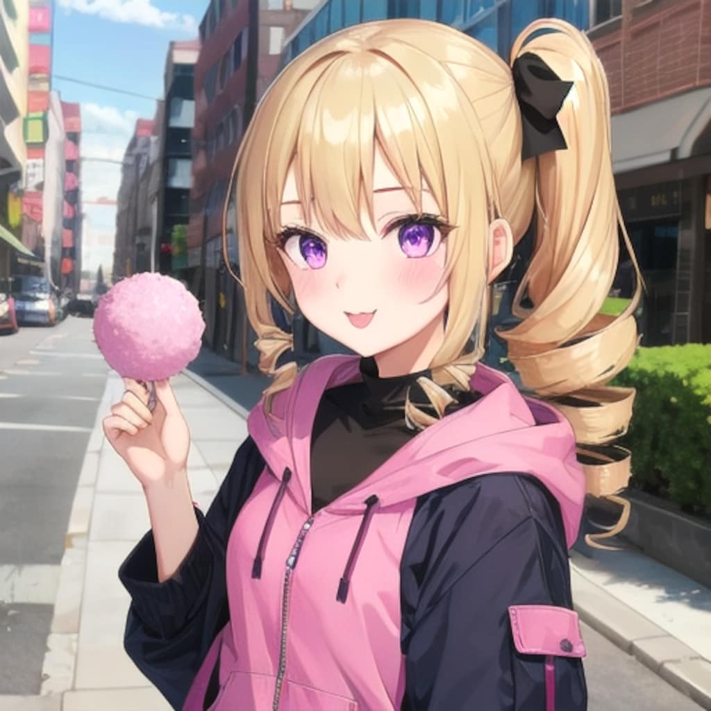 サイドポニーテール ドリル