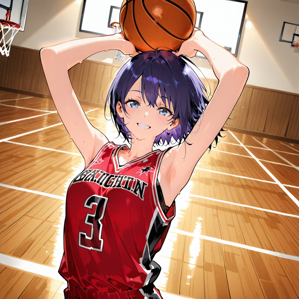 姪っ子もバスケットボール！