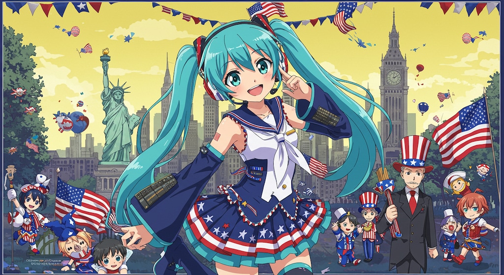 初音ミクとアメリカ旅行