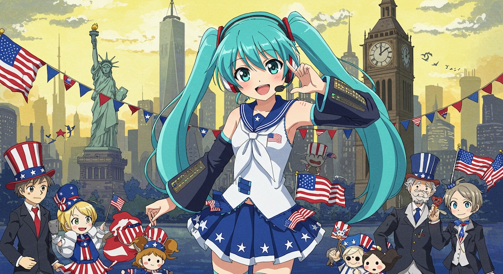 初音ミクとアメリカ旅行