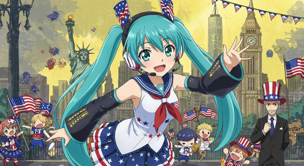 初音ミクとアメリカ旅行