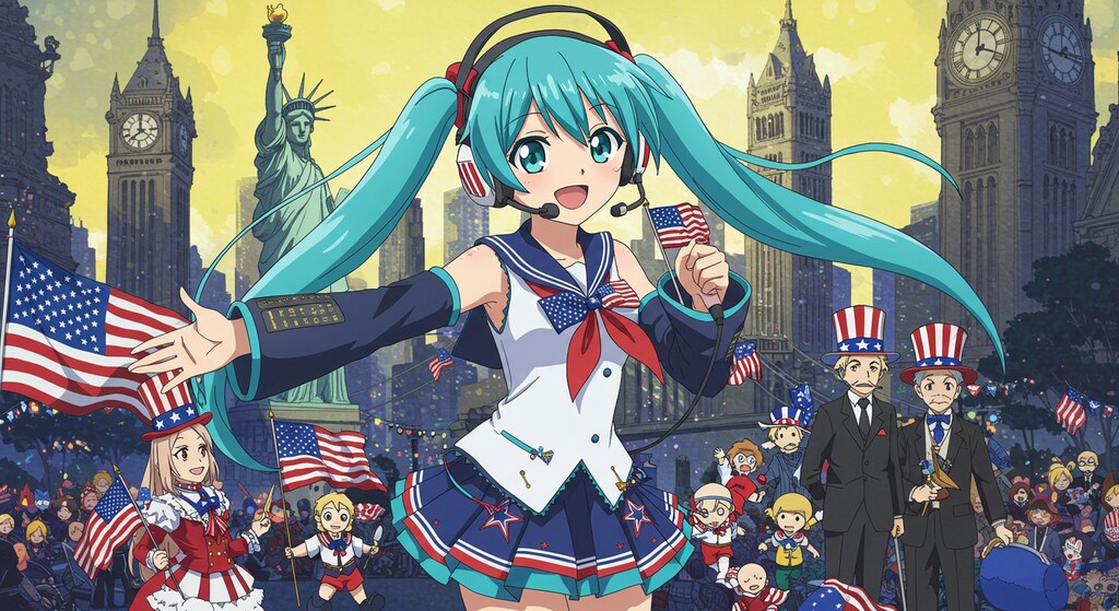 初音ミクとアメリカ旅行