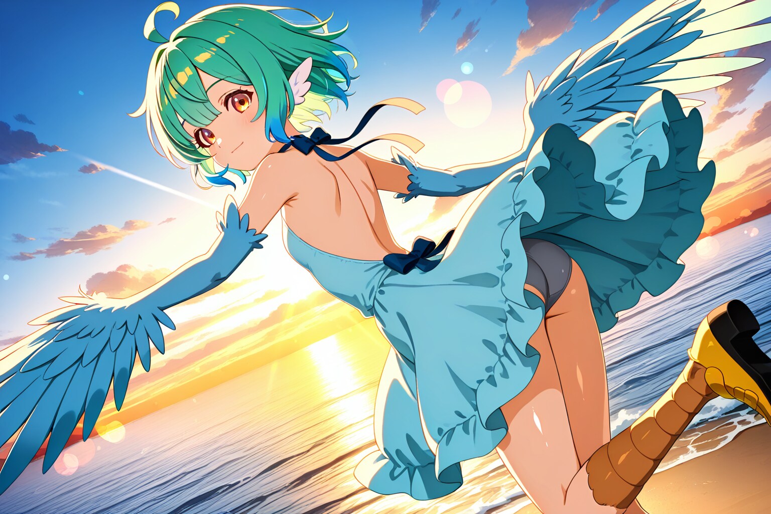 青ハッピー