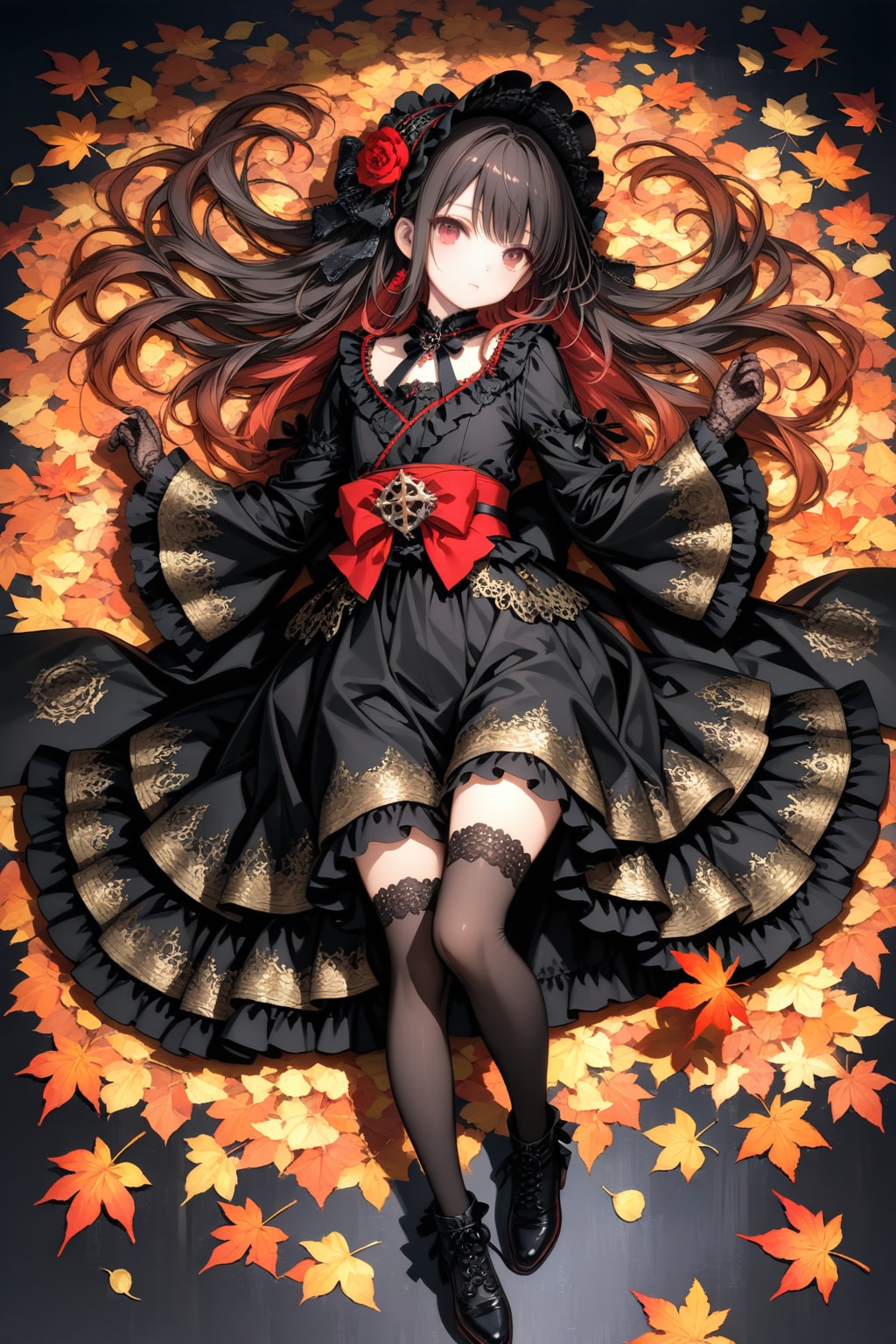 黒紅葉 〜和ゴス衣装〜