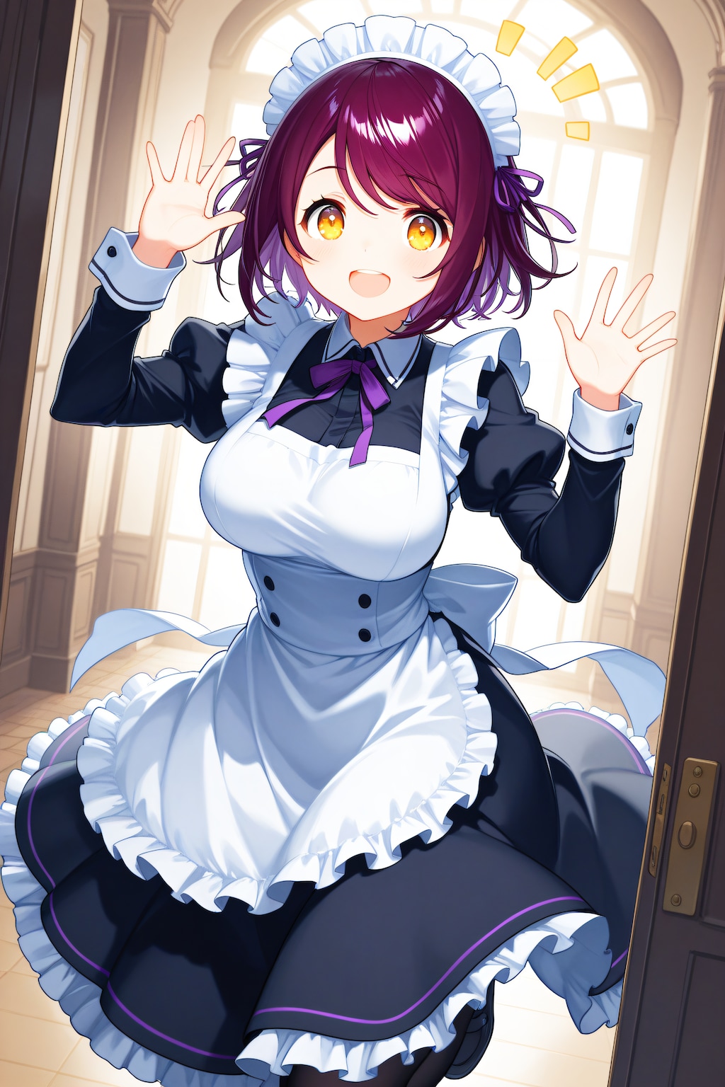 おはようございます（挨拶メイドの芽衣ちゃん）