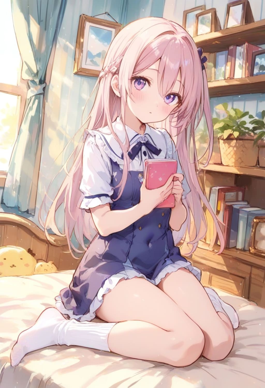 少女の部屋(水彩タッチ)(169)