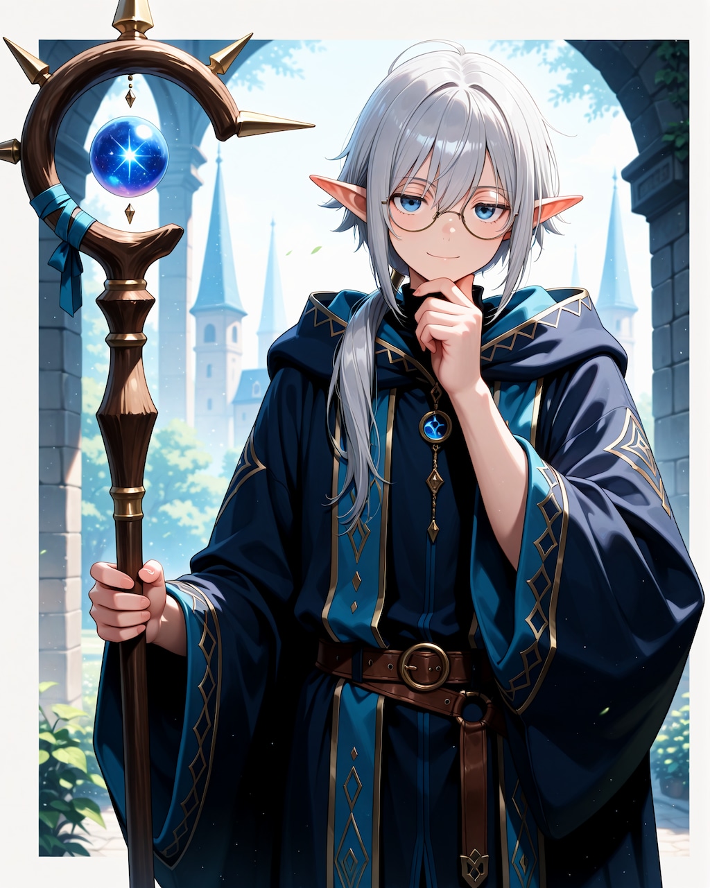 灰髪エルフと褐色ジト目の少女と褐色ジト目狐娘