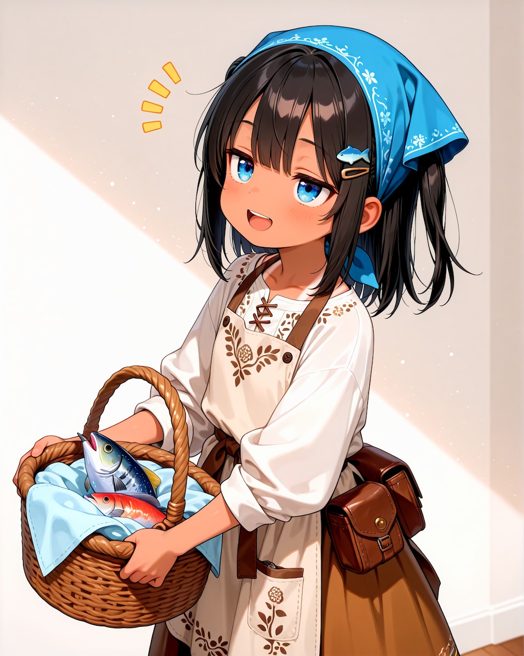 灰髪エルフと褐色ジト目の少女と褐色ジト目狐娘