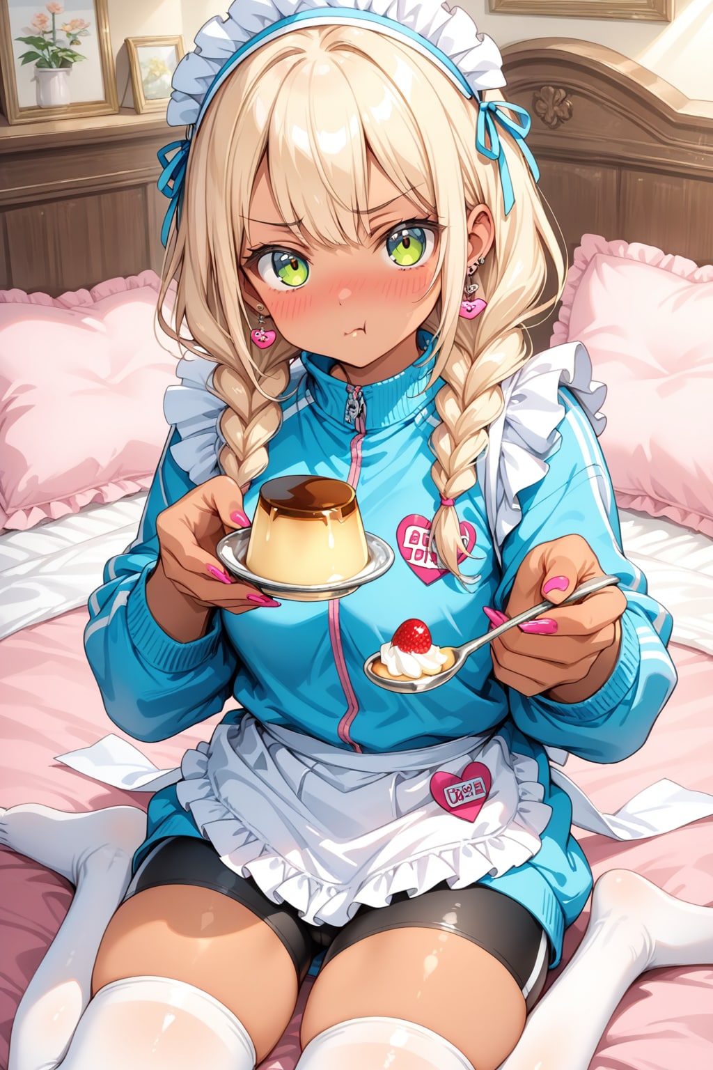 ほ、ほら、「あーん」しろっ！（大サービスだからなっ）