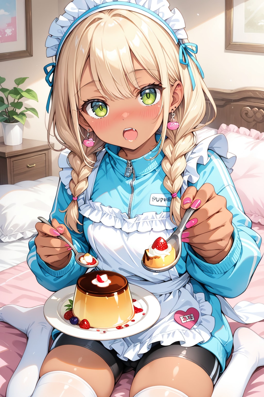 ほ、ほら、「あーん」しろっ！（大サービスだからなっ）