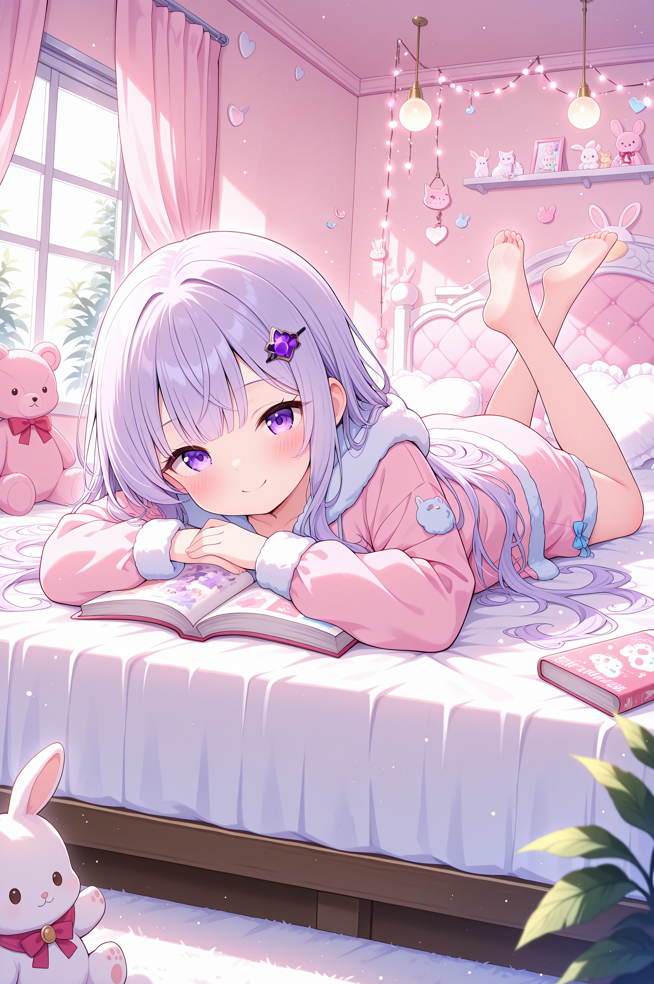 ベッドの上でゴロゴロ | の人気AIイラスト・グラビア