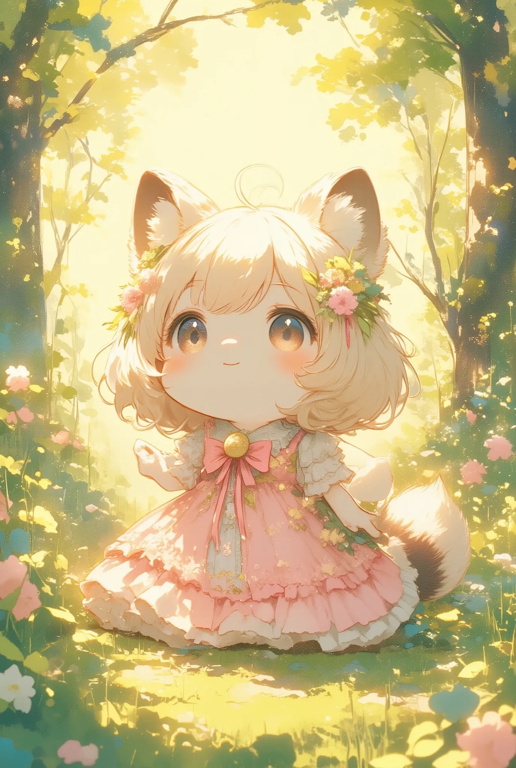 フリフリたぬきちゃん