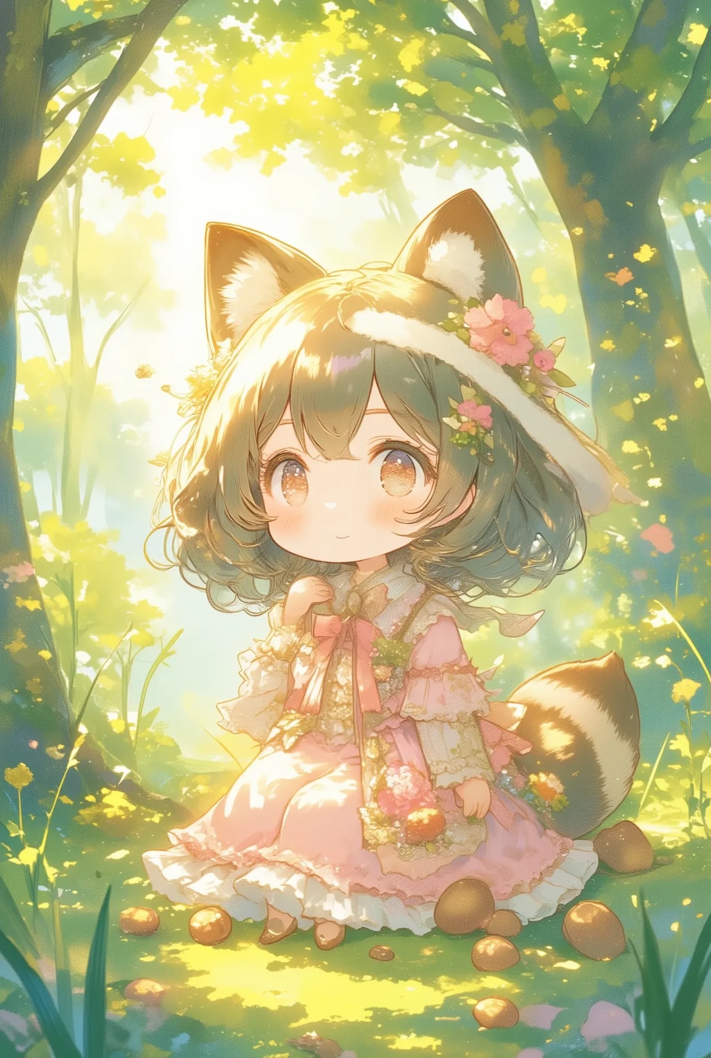フリフリたぬきちゃん