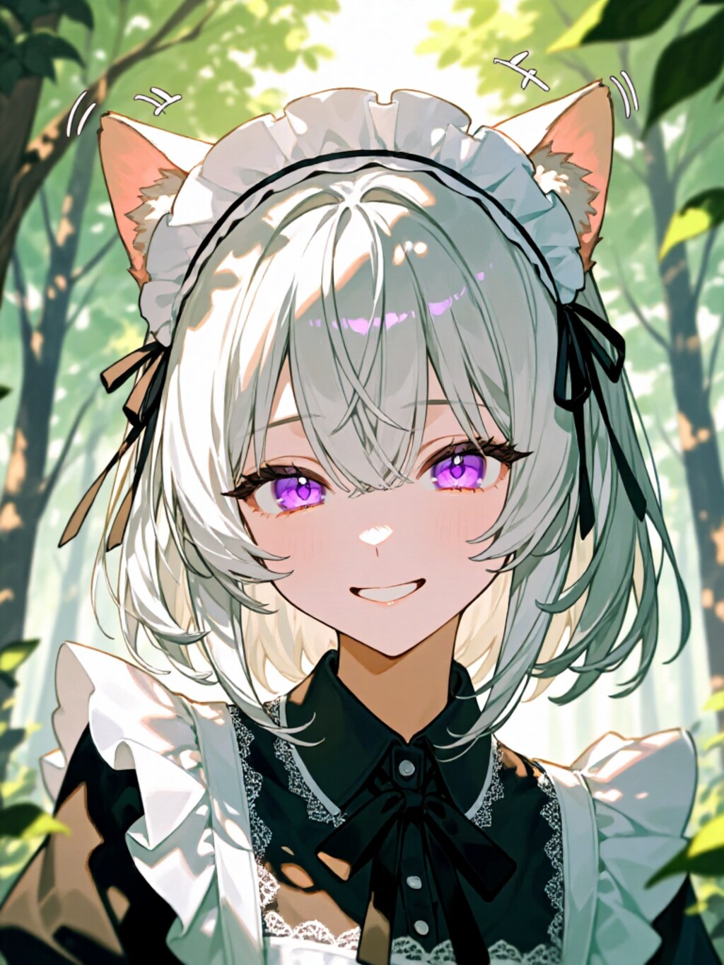 木漏れ日のメイドさん