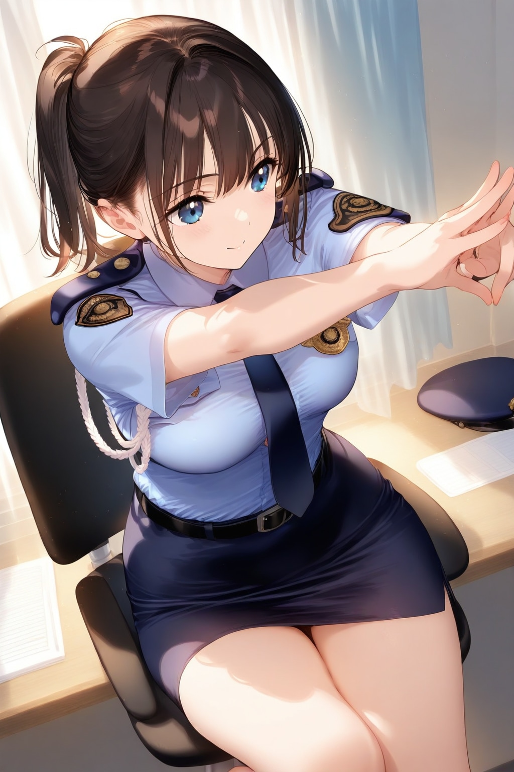 美少女婦人警官