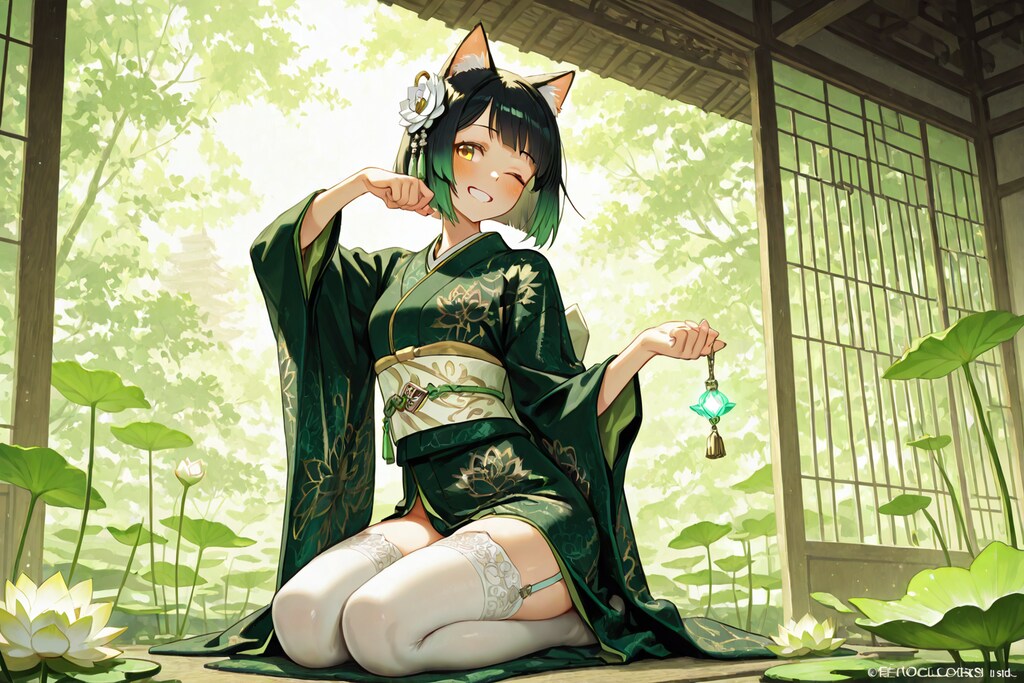 和風テイストのナギちゃん
