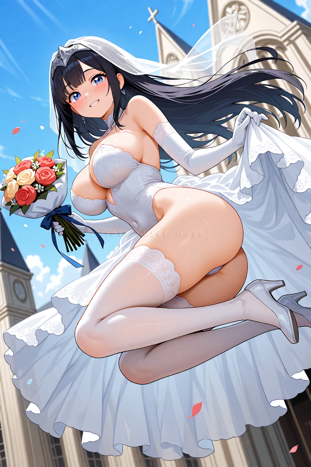 レオタード花嫁ジャンプ(全年齢)