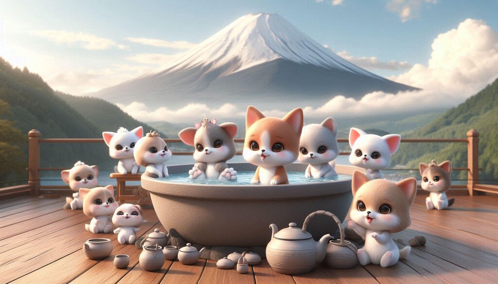 ４アニマル温泉旅行