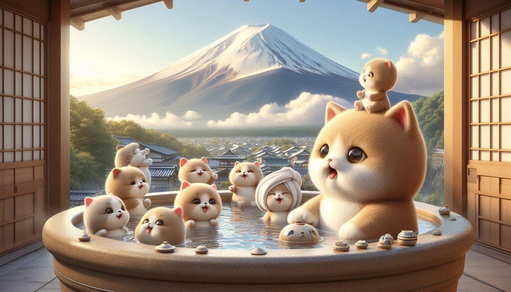 ４アニマル温泉旅行