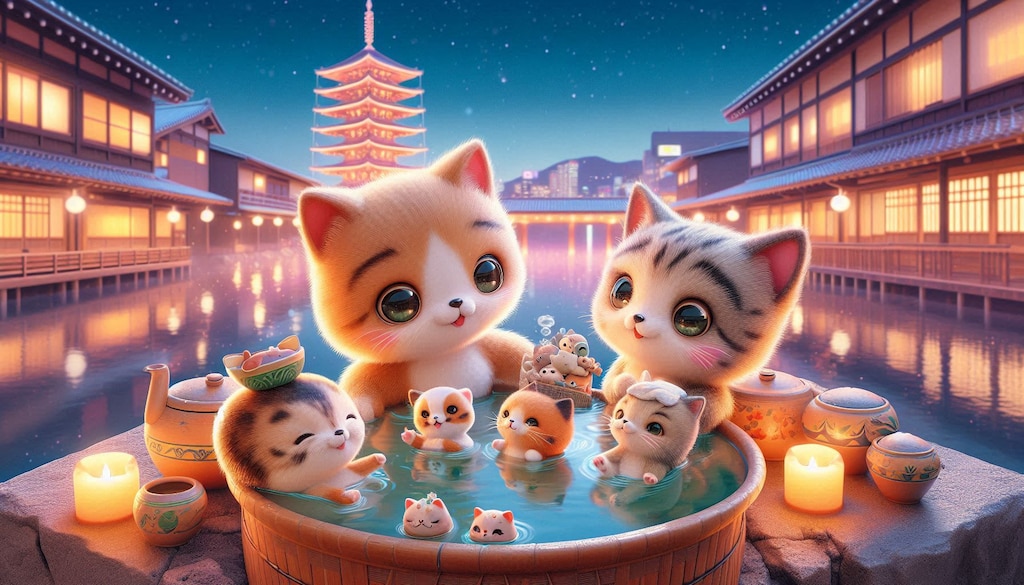 ４アニマル温泉旅行