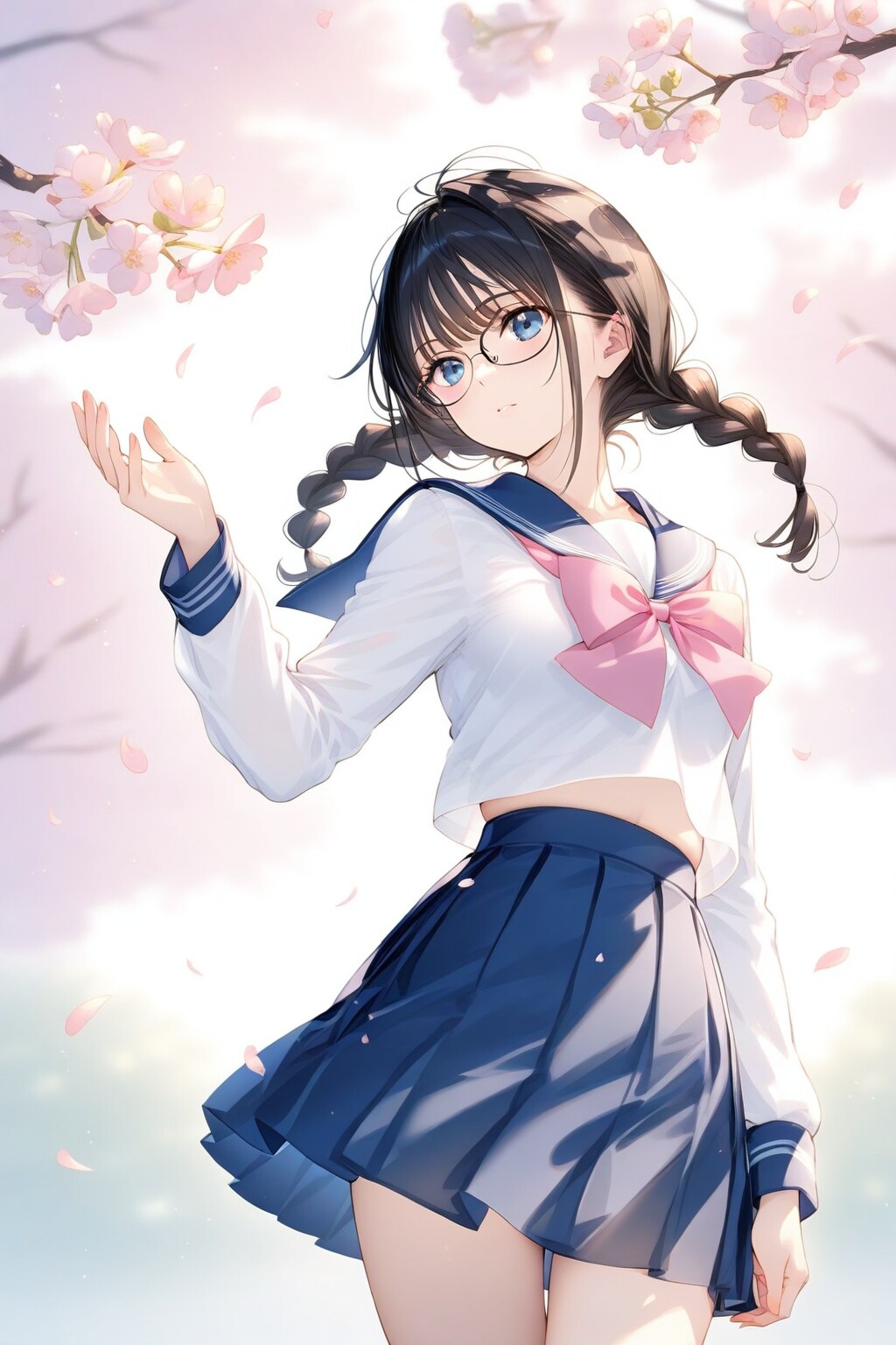 桜風吹 | の人気AIイラスト・グラビア