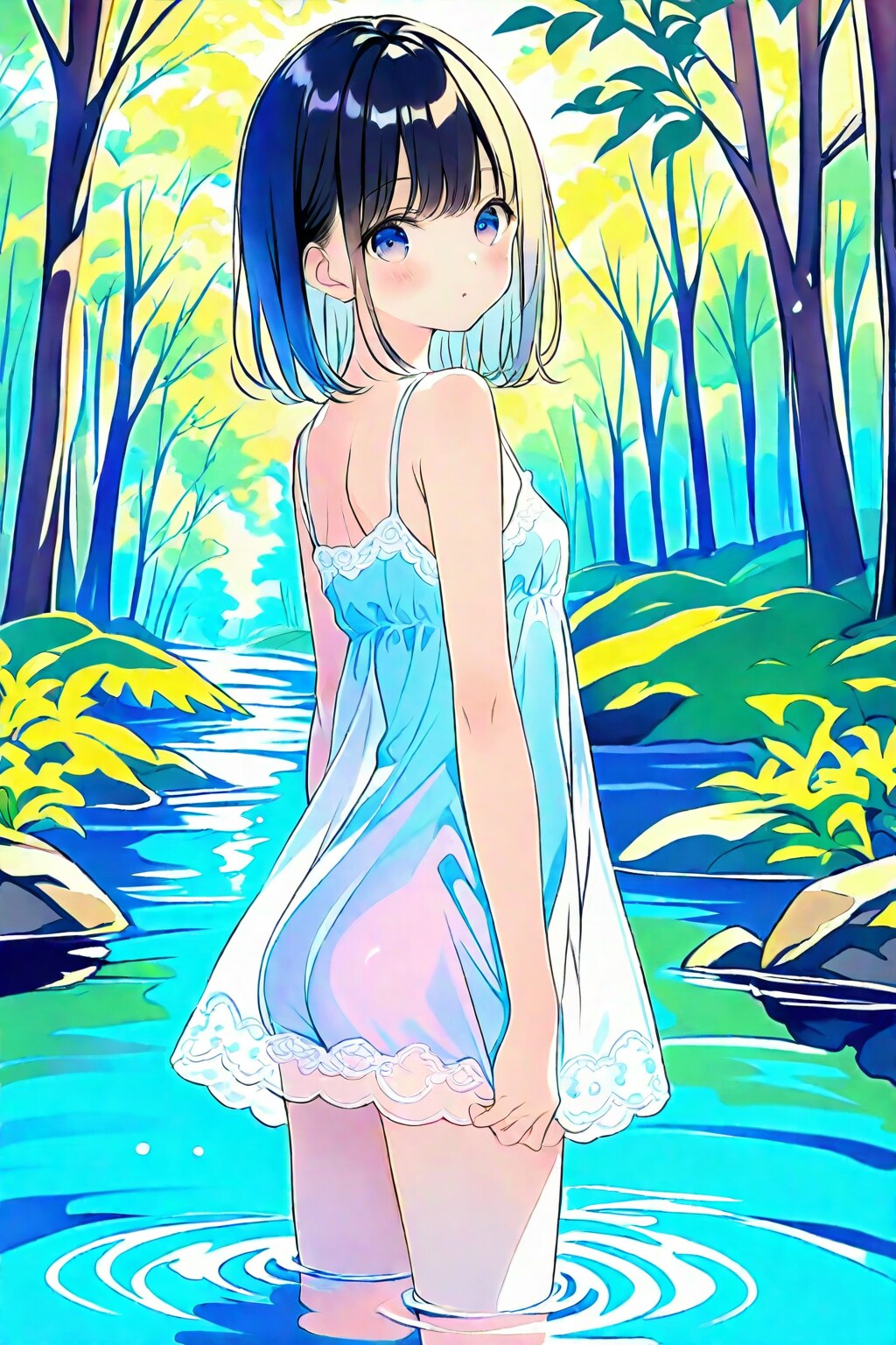wading(PRISM)(5) | の人気AIイラスト・グラビア