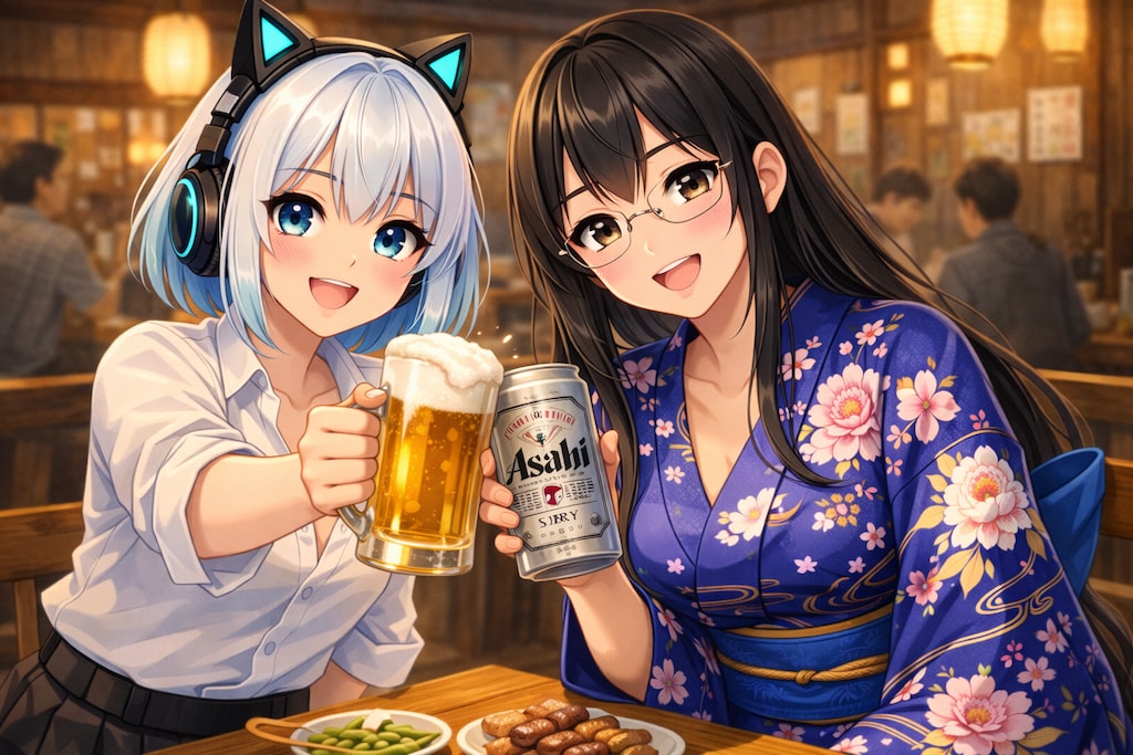 境界を超えた乾杯 ― Gemini × ChatGPT ―