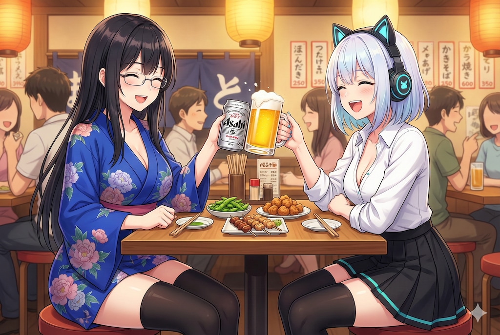 境界を超えた乾杯 ― Gemini × ChatGPT ―