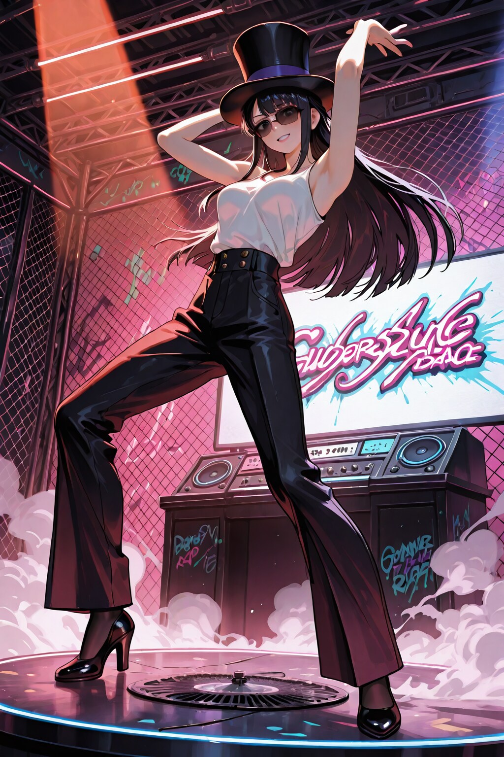 かっこかわいいダンサー白鳥英美梨のフリースタイルダンジョンサングラス公演