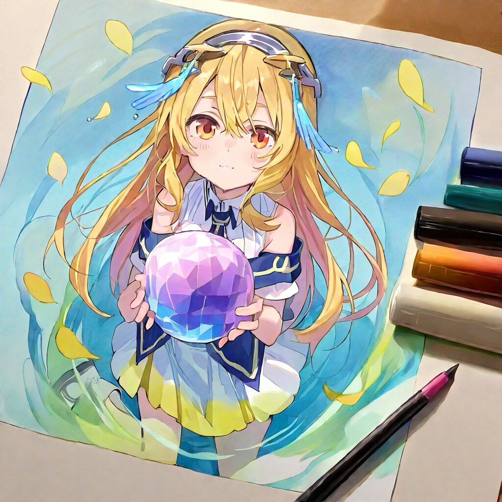 色鉛筆画