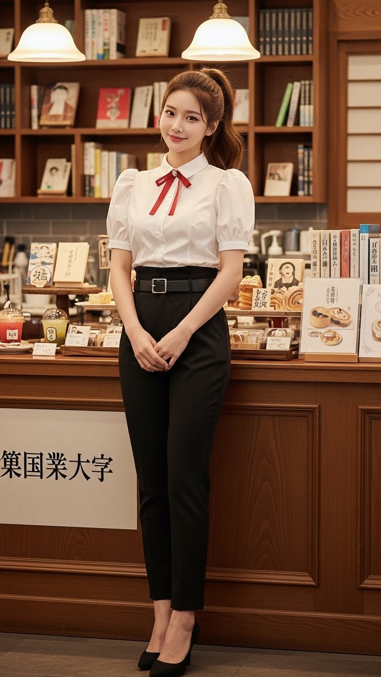 リアルかっこかわいい韓国美少女李瑞雅（イ・ソア）の国民の文学カフェ経営