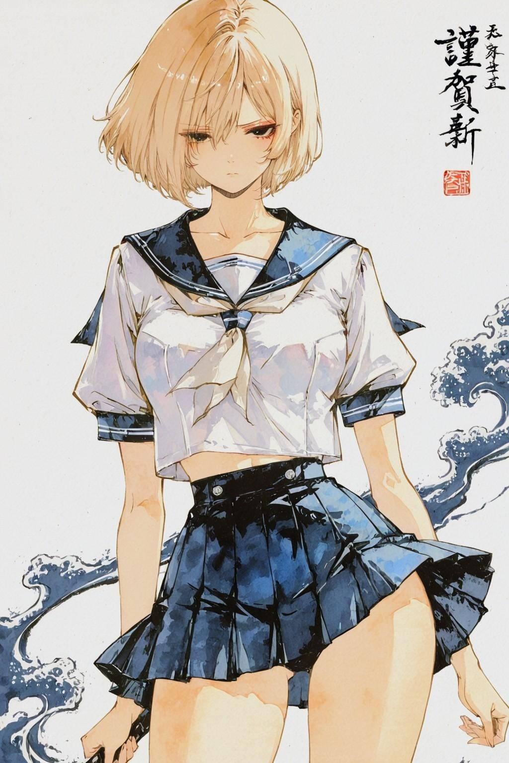 APRICOT版水墨画千鶴お姉やん💓