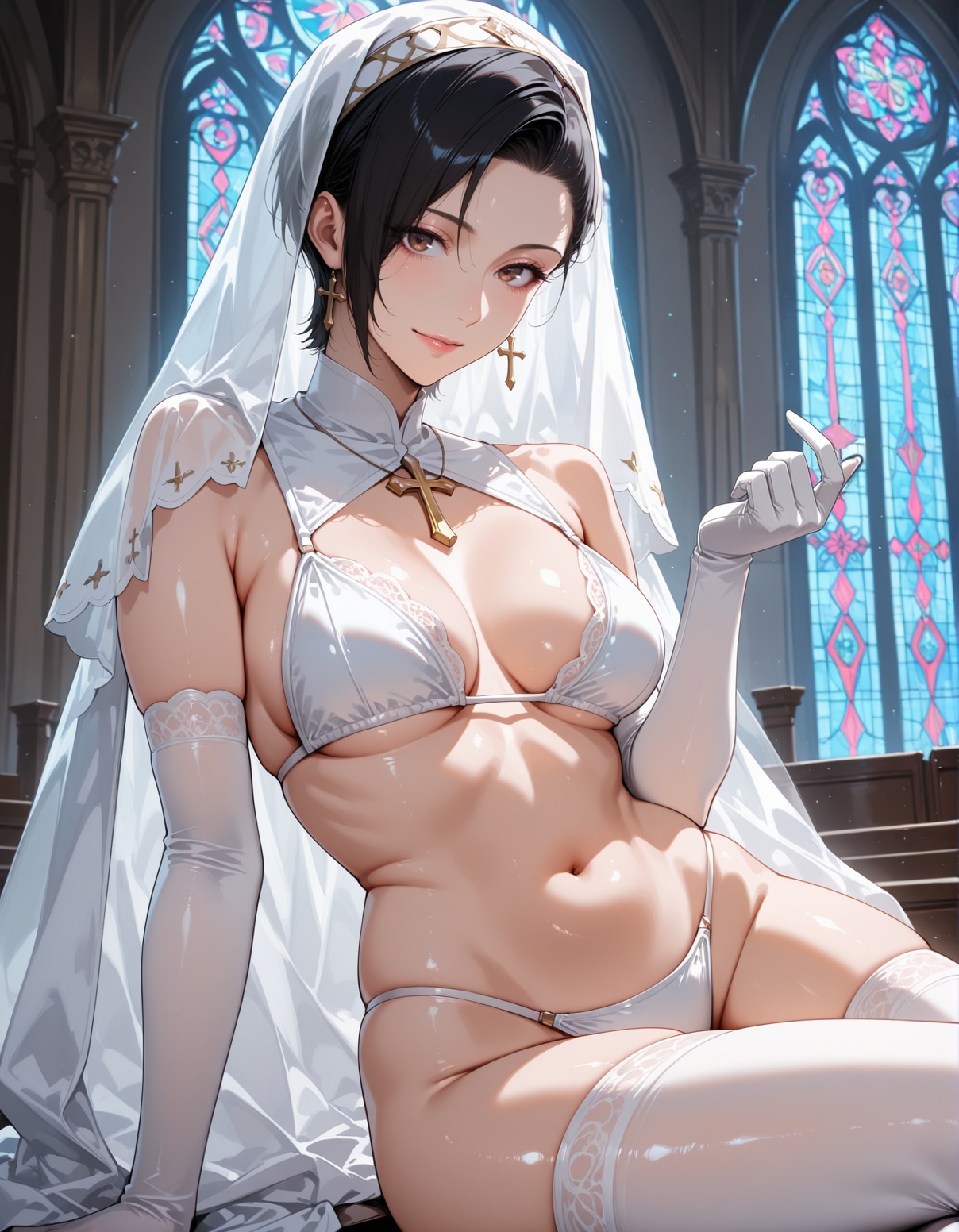 セクシーな衣装でお姉さんが挑発✨