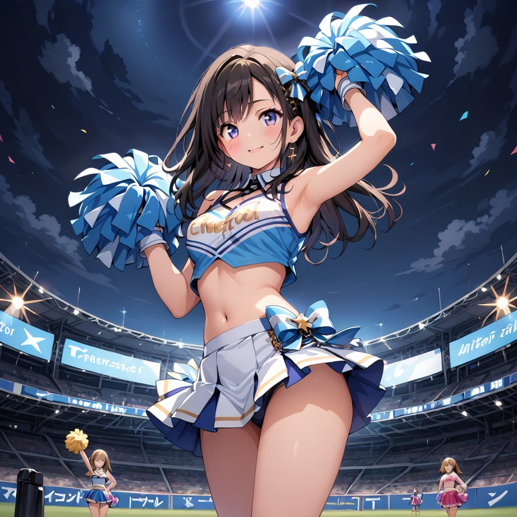 大会開始前のチアのパフォーマンス